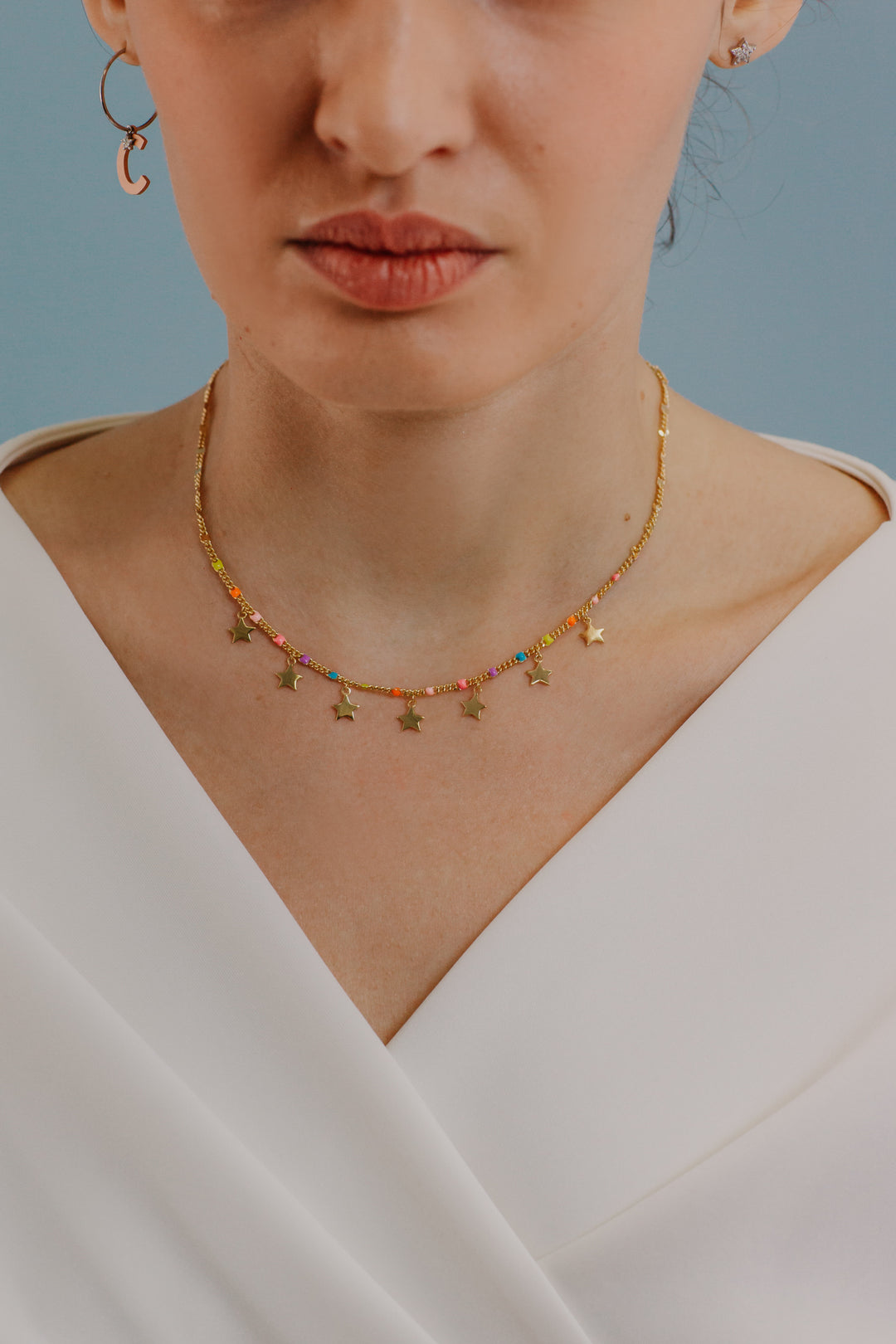 Comete Silver Star Necklace GLA254