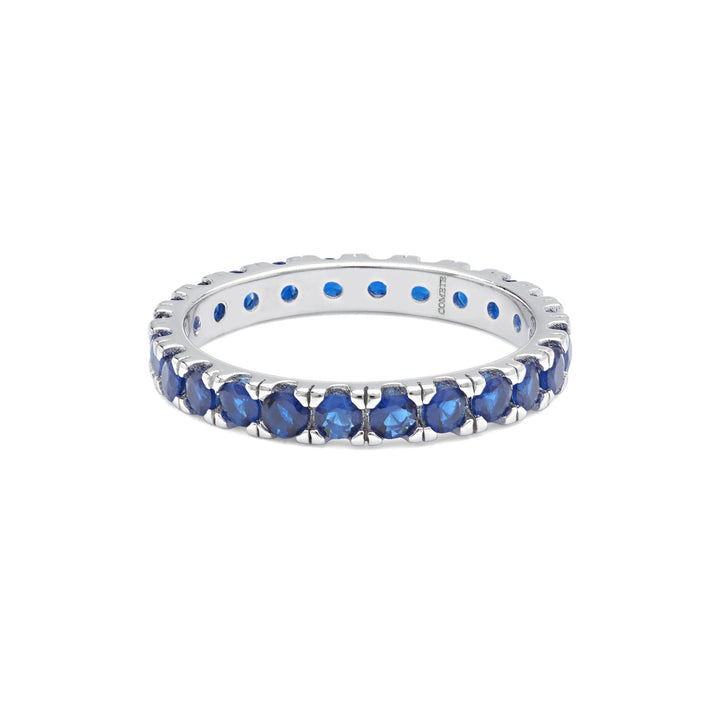 Comete Ring in Silver and blue zircons UAN124XL