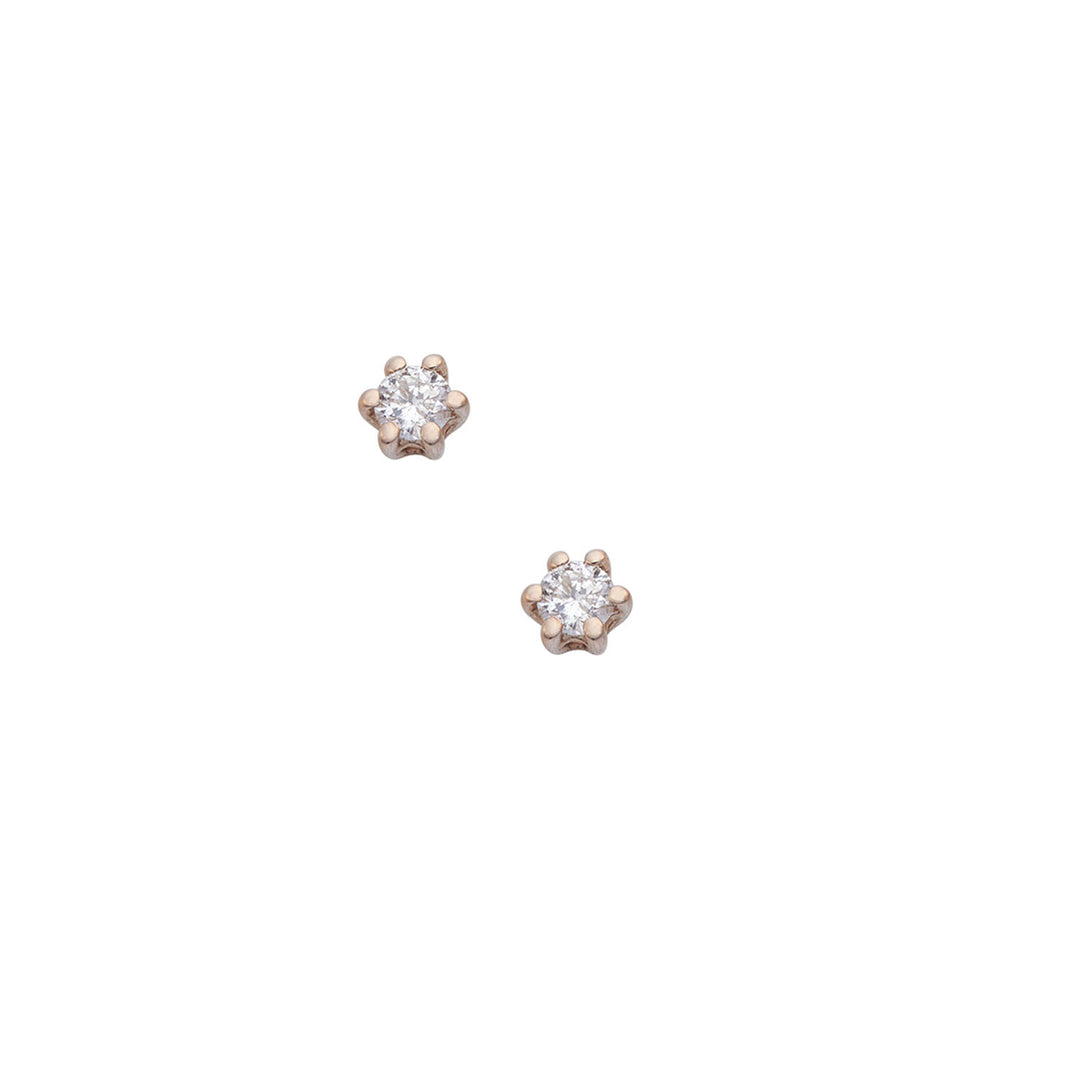 Comete Earrings in 750‰ white and rose gold and diamonds ORB1098