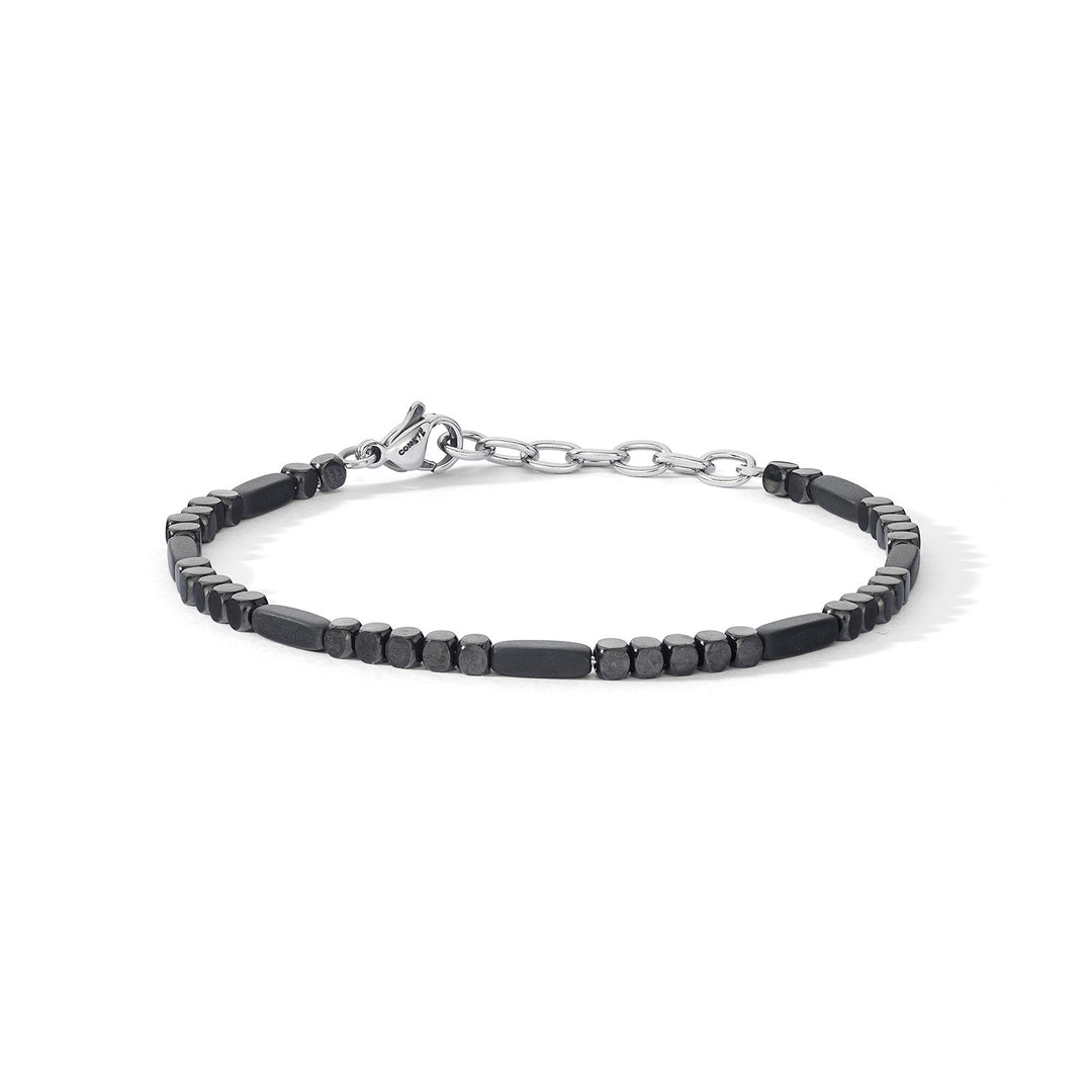 Comete Steel Bracelet with Black Hematite UBR1248