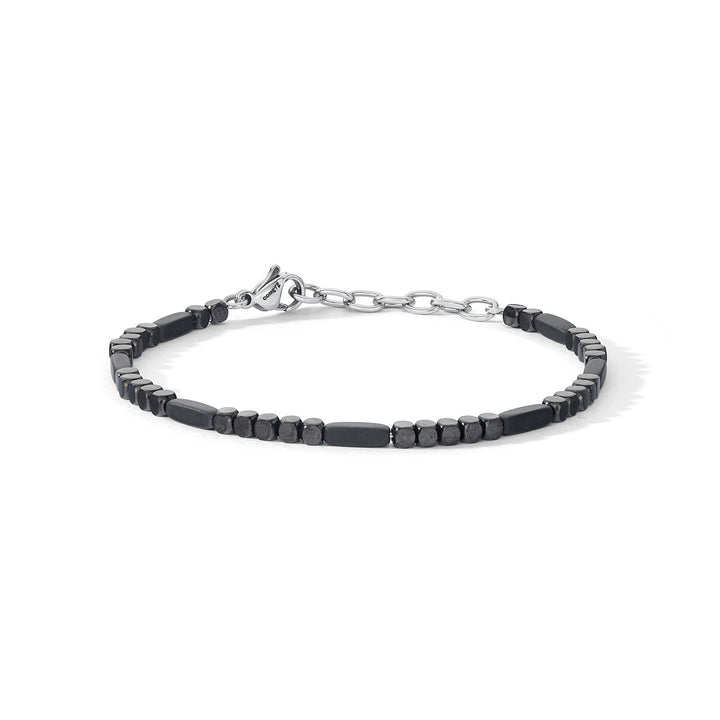 Comete Steel Bracelet with Black Hematite UBR1248