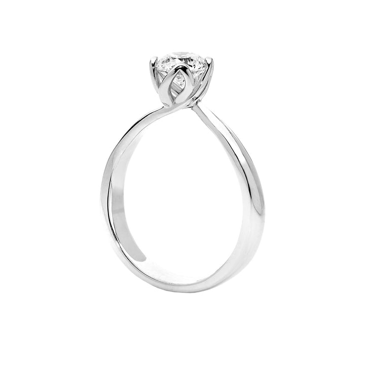 Comets Solitaire Petals in Gold and Diamond ANB2370