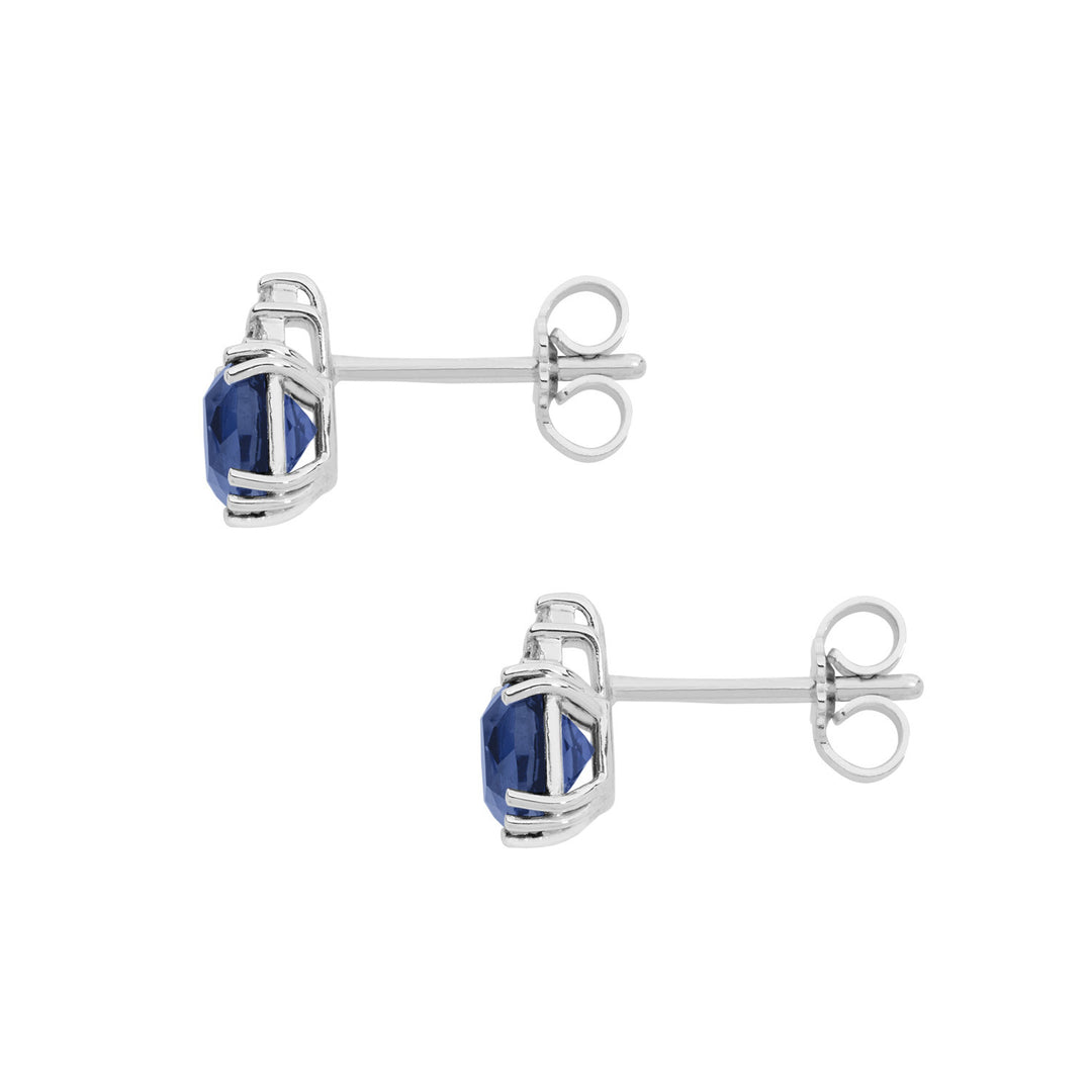 Comete Earrings in Gold, Diamonds and Antique Blue Sapphires ORB989