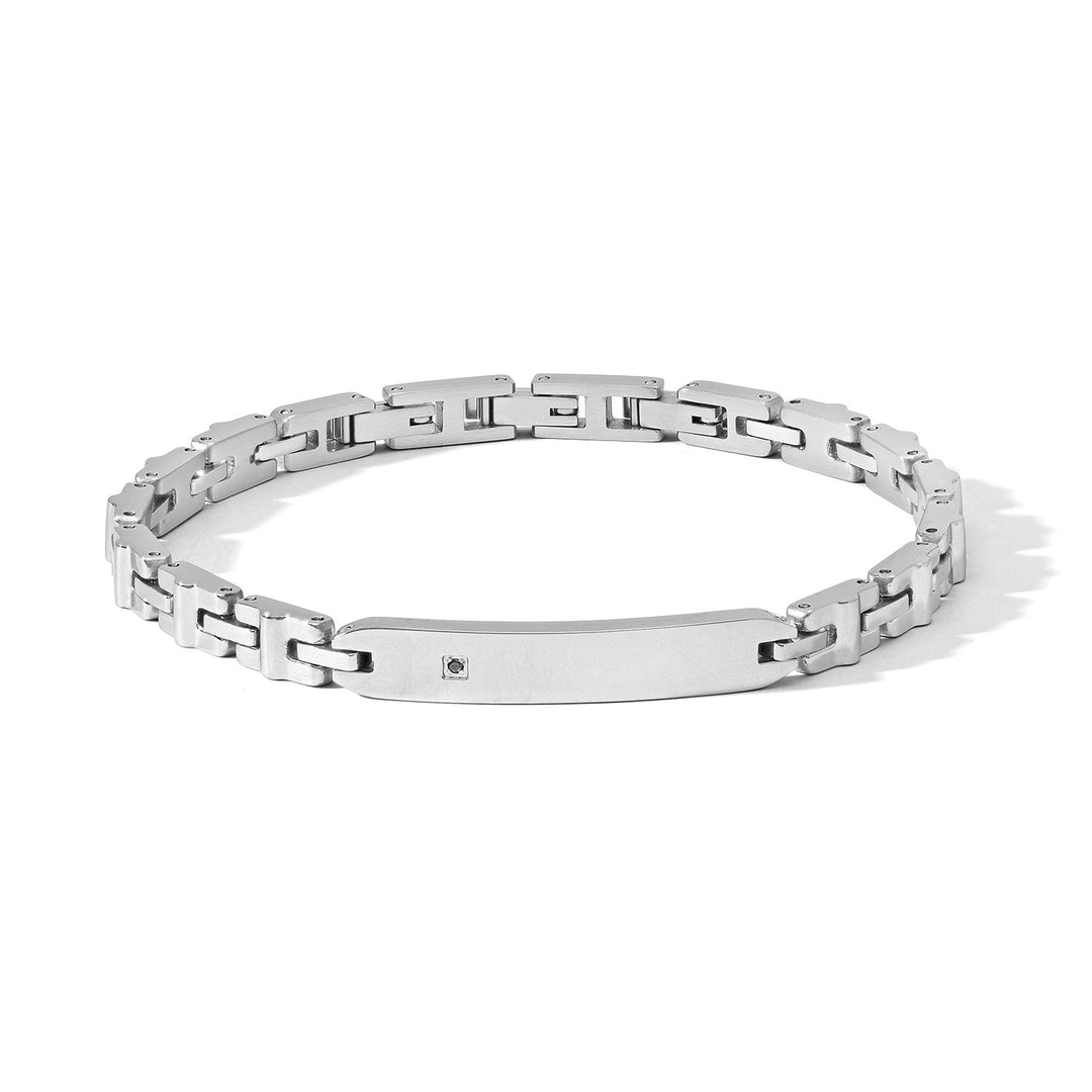 Comete Steel bracelet with black zircon UBR1204