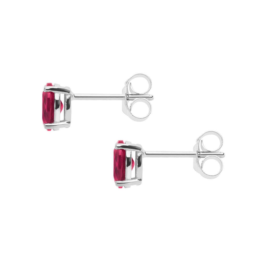 Comete Oval Gold and Ruby Earrings ORB1073