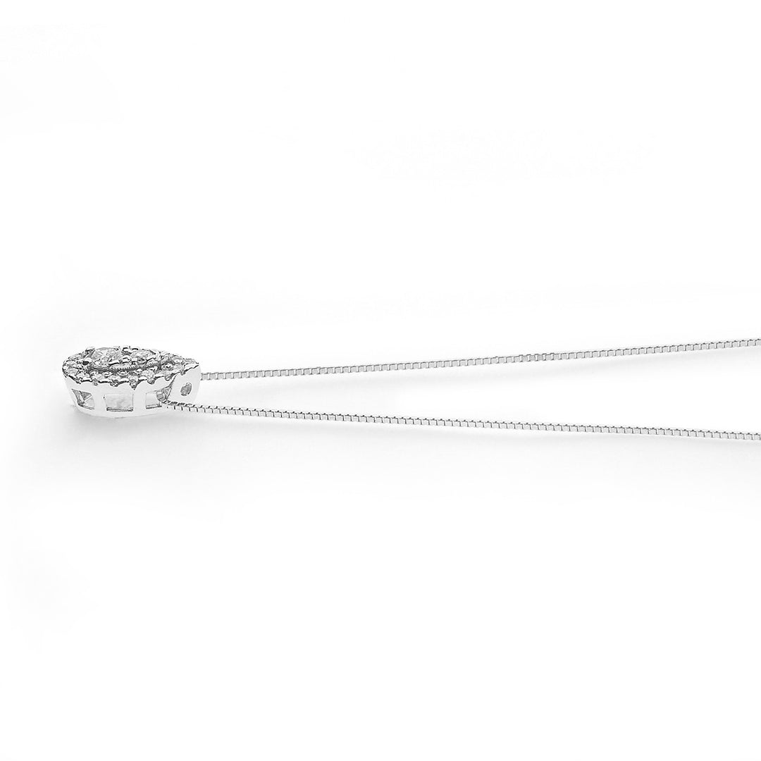 Comete Drop Necklace in Gold and Diamonds GLB1605