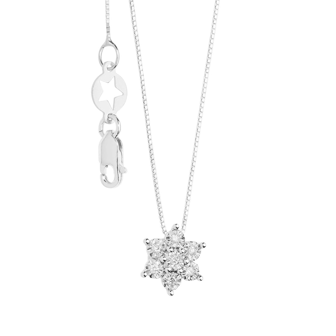 Comete Necklace in white gold with diamonds Moments GLB1629