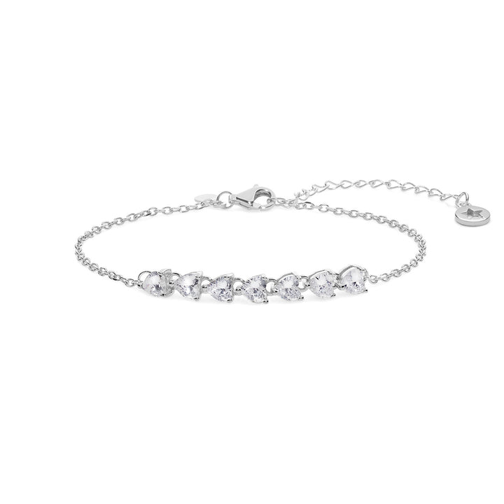 Comete Hearts Bracelet in Degradé Silver BRA233