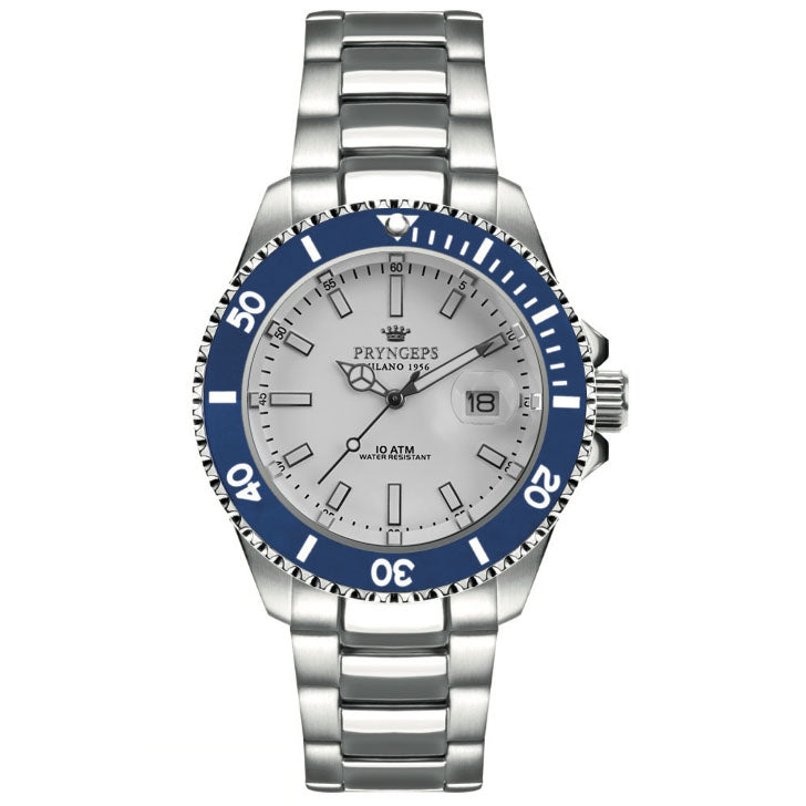 Pryngeps Mediterranean Watch Professional 42mm Blue Quartz Steel A1097 B/B (Copy)