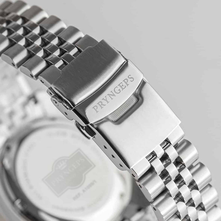 Pryngeps Erre X 40mm black automatic steel watch A1099/1 NE