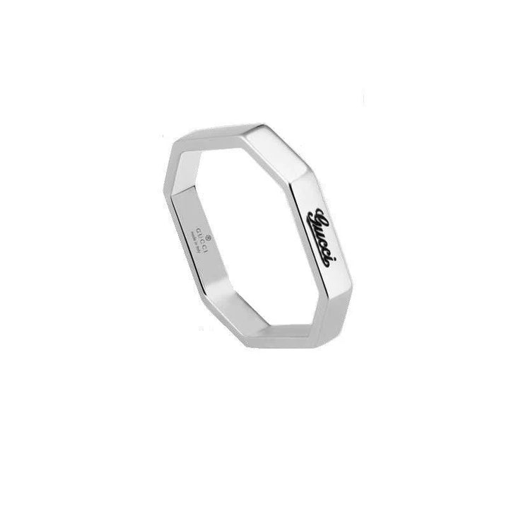 Gucci 18kt white gold ring size 13 201946 J8500 9000
