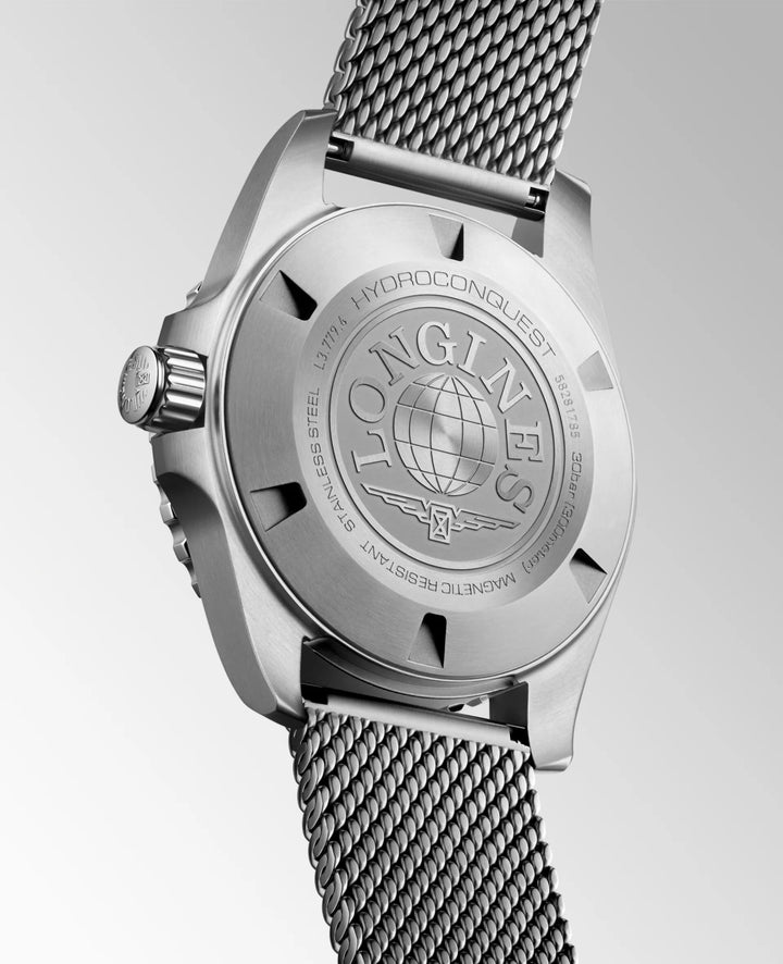Longines Hydroconquest watch 39mm blue automatic steel L3.779.4.99.6