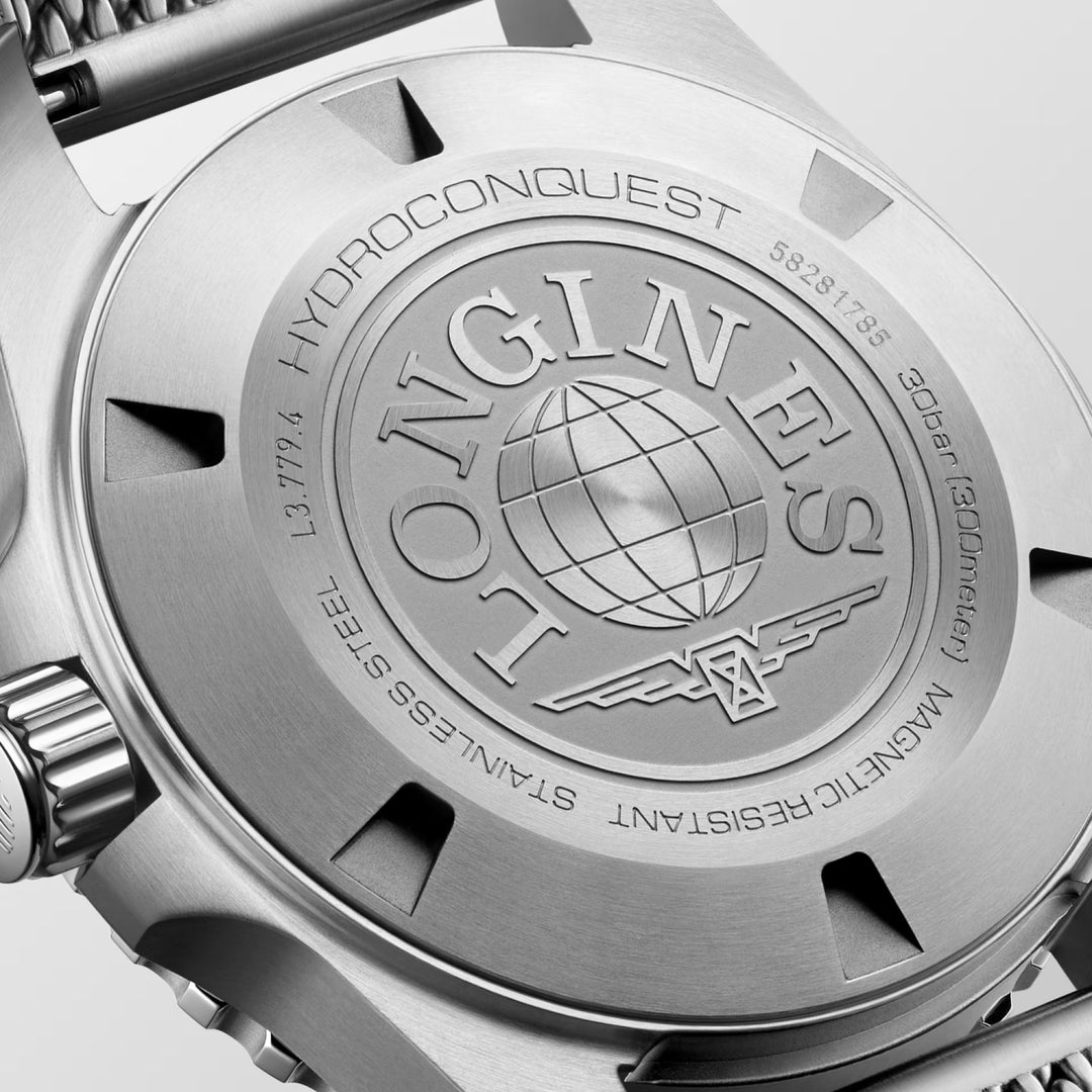 Longines Hydroconquest watch 39mm blue automatic steel L3.779.4.99.6