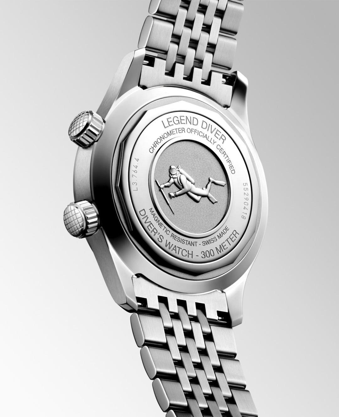 Longines Legend Diver watch 38mm white automatic steel L3.764.4.99.6