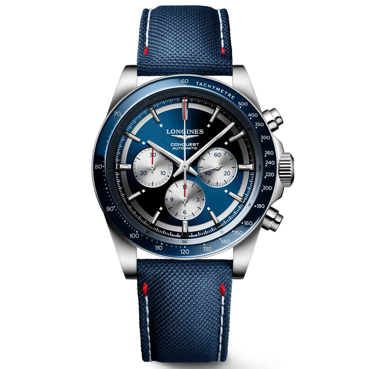 Longines orologio Conquest Marco Odermatt Edition 42mm blu automatico acciaio L3.835.4.91.2 - Capodagli 1937