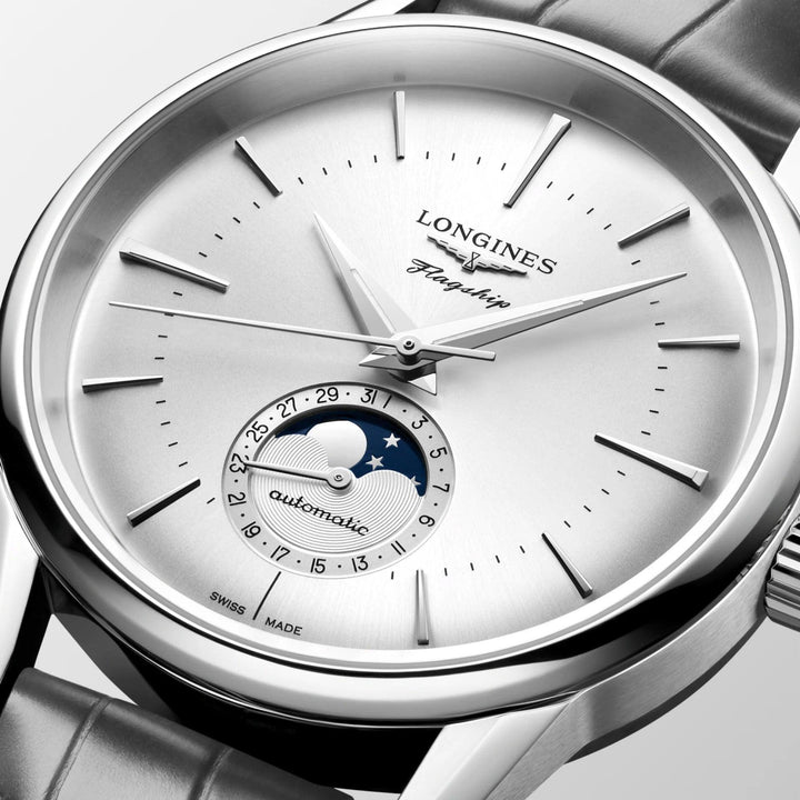 Longines Flagship Heritage watch 38mm silver automatic steel L4.815.4.72.2 - Capodagli 1937