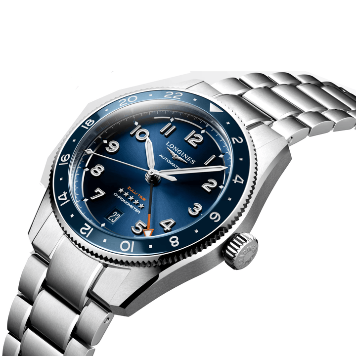 Longines orologio Spirit 39mm blu automatico acciaio L3.802.4.93.6 - Capodagli 1937