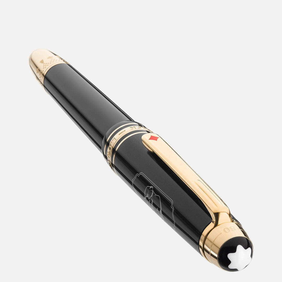 Montblanc penna stilografica Meisterstück Around The World in 80 days anthracite punta M 128472 - Capodagli 1937