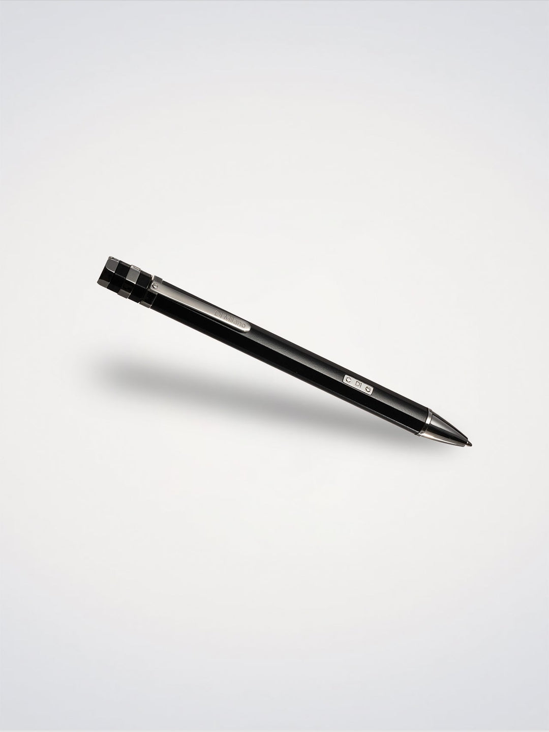 D1 Milano Black and Silver Ballpoint Pen D1-PNSTU006
