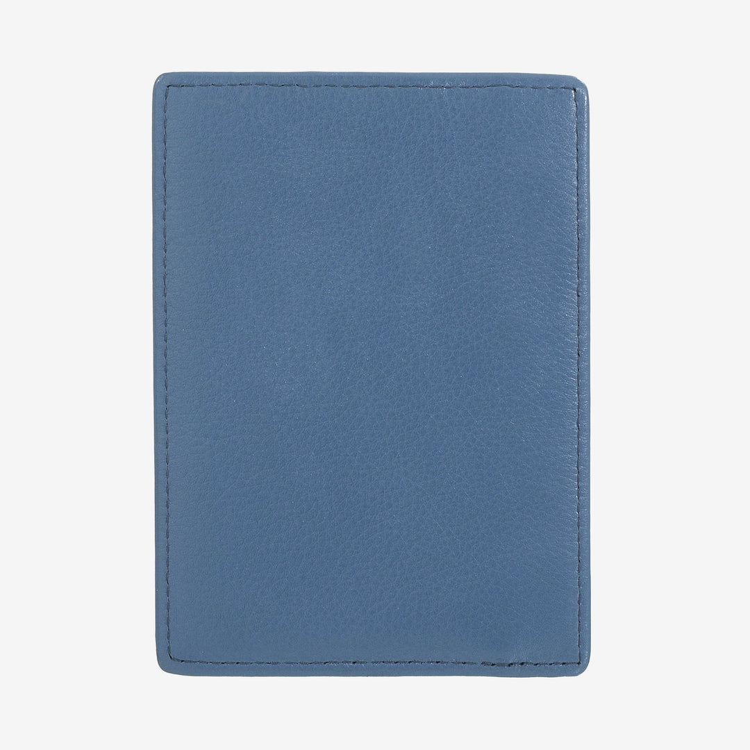 DUDU Slim Multicolored Leather Credit Card Holder for Men and Women with 9 Slots and Security Closure
