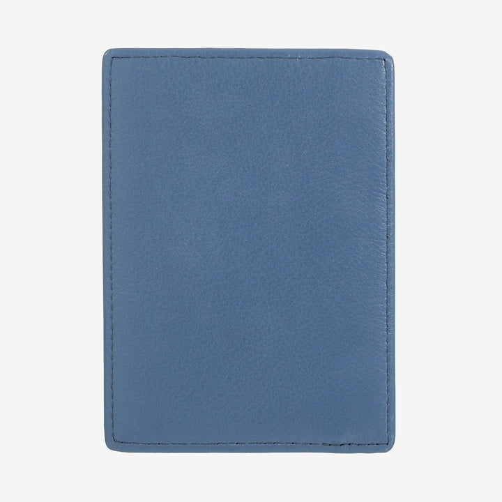 DUDU Slim Multicolored Leather Credit Card Holder for Men and Women with 9 Slots and Security Closure