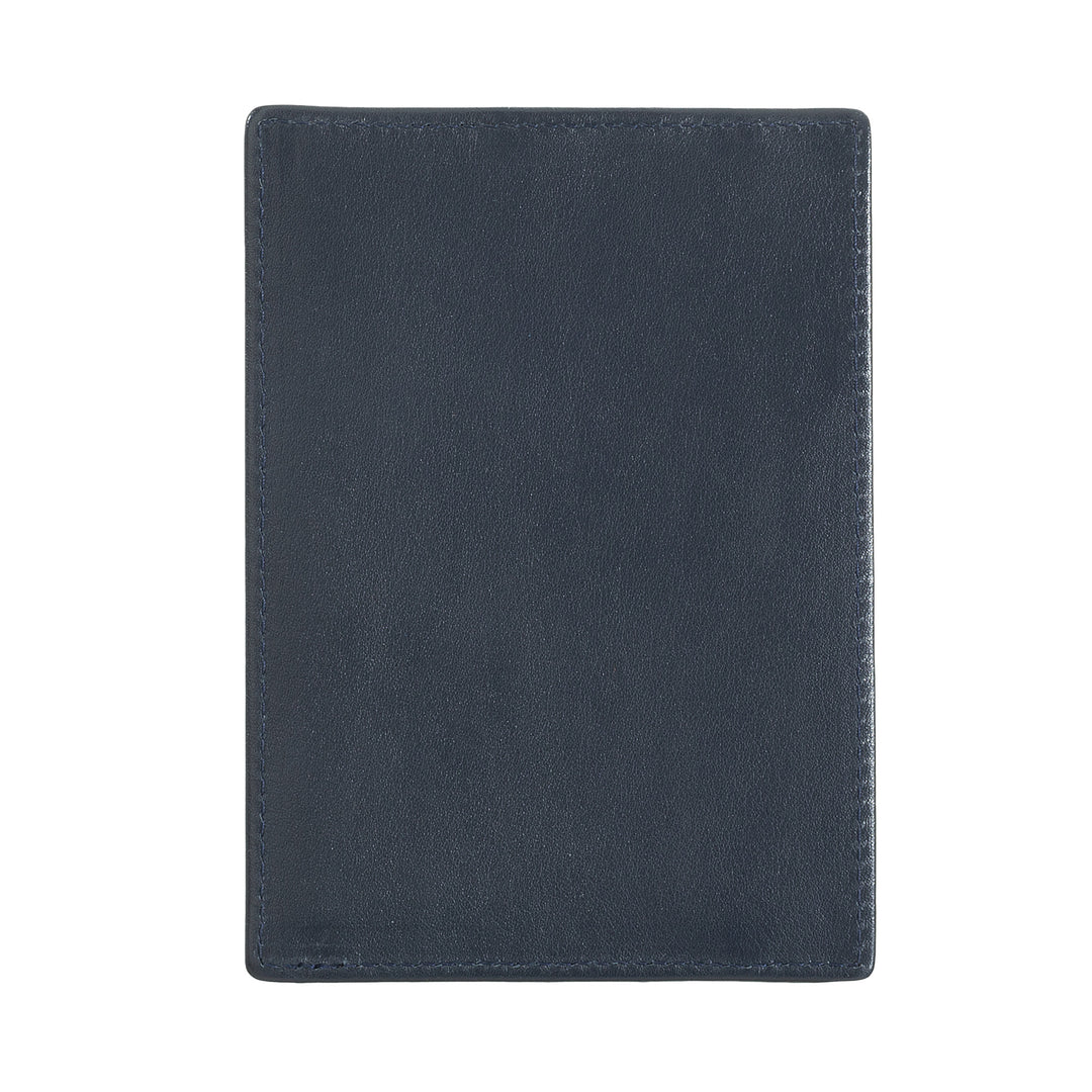 DUDU Multicolor Leather Slim Men's Credit Card Holder Women with 9 Slots and Security Closure