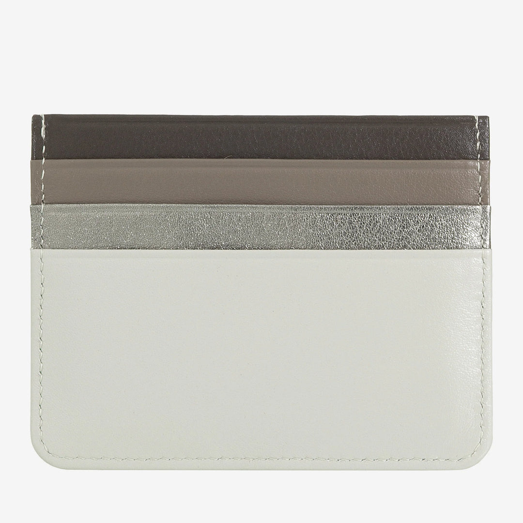 Colorful Nappa leather credit card holder with 6 pockets DUDU
