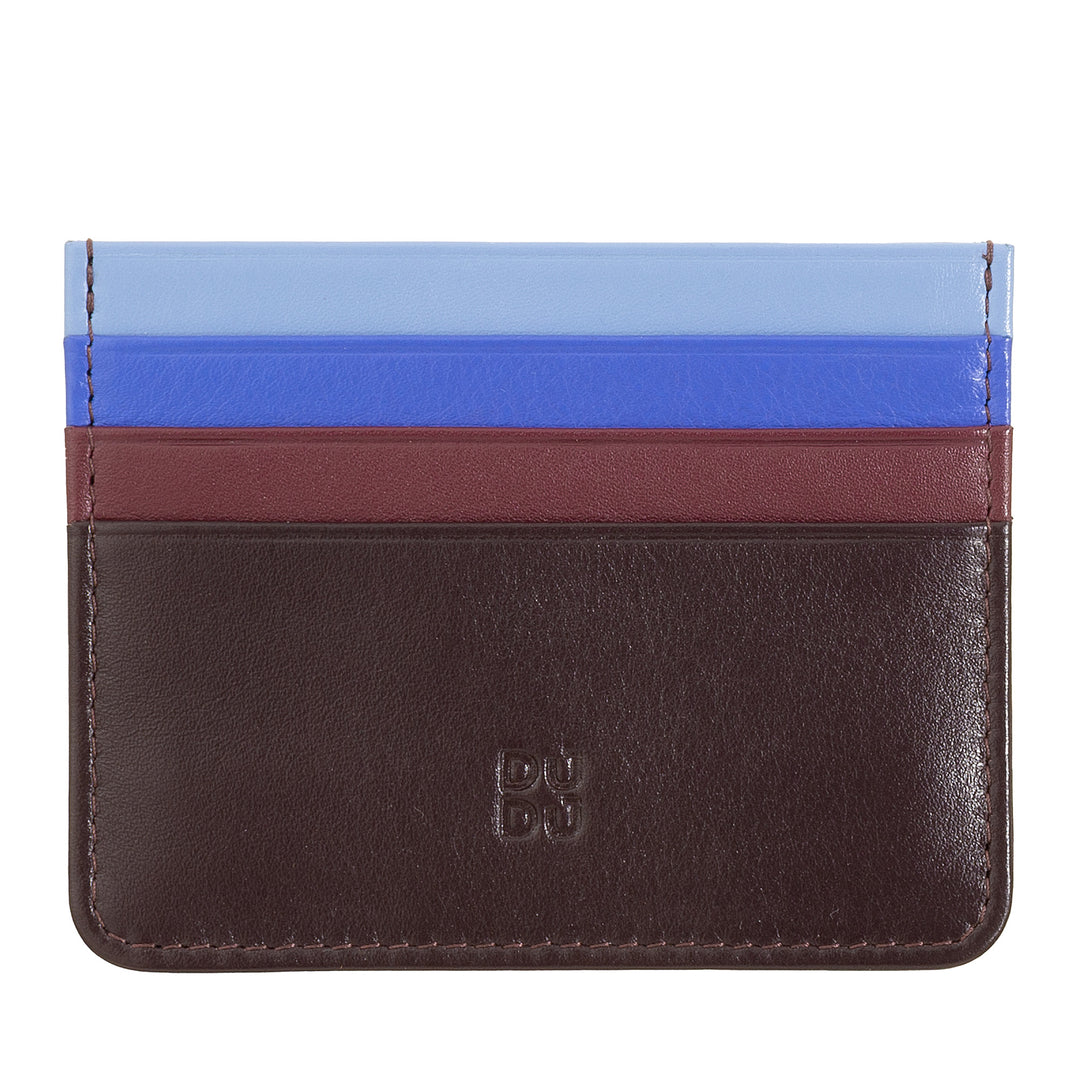 Colored credit cards in Nappa Leather 6 Dudu pockets