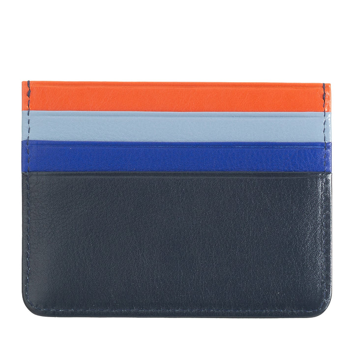 Colored credit cards in Nappa Leather 6 Dudu pockets