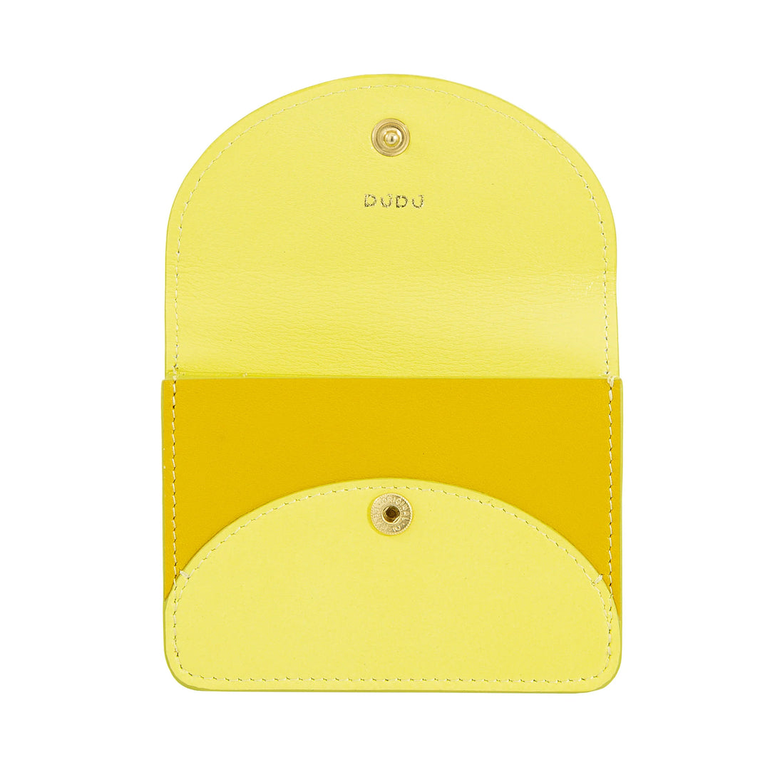 DUDU Compact Leather Accordion Credit Card Holder - Men&