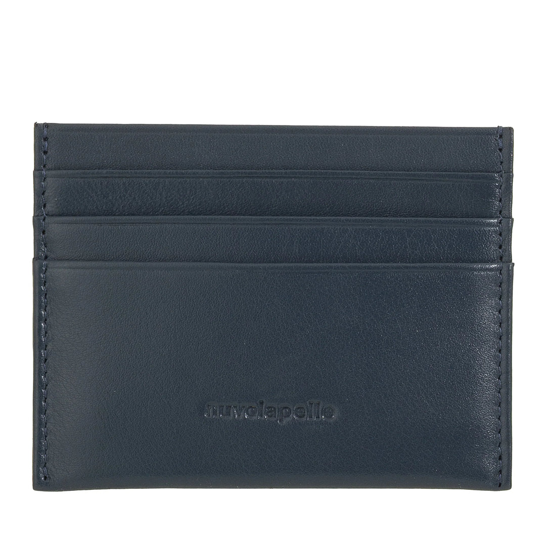 Nuvola Pelle Slim Credit Card Holder for Men and Women - Slim Pocket Wallet in Soft Nappa Leather with 6 Card Slots
