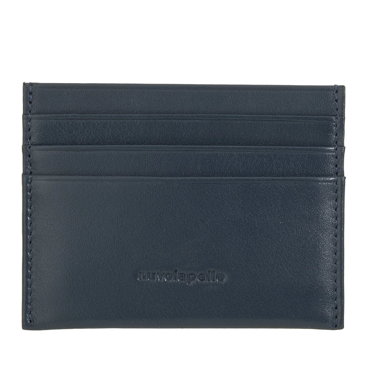 Nuvola Pelle Slim Credit Card Holder for Men and Women - Slim Pocket Wallet in Soft Nappa Leather with 6 Card Slots