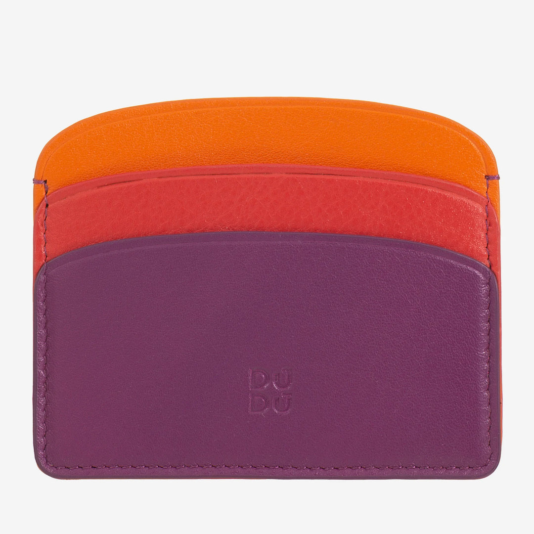 DUDU Thin Credit Card Holder in Soft Leather, Card Holder, Document Holder, Pocket Plate, Slim Design, Colorful