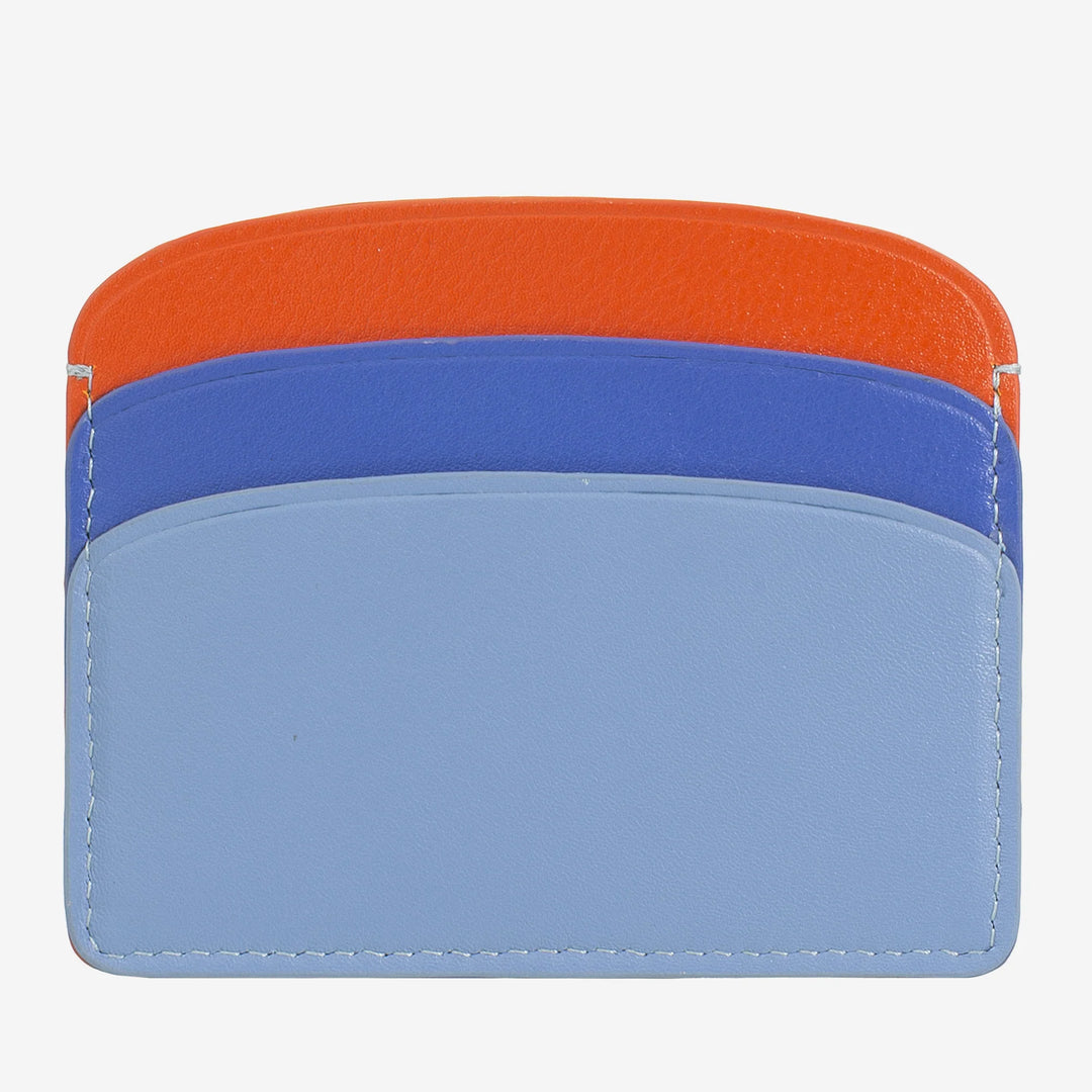 DUDU Thin Credit Card Holder in Soft Leather, Card Holder, Document Holder, Pocket Plate, Slim Design, Colorful
