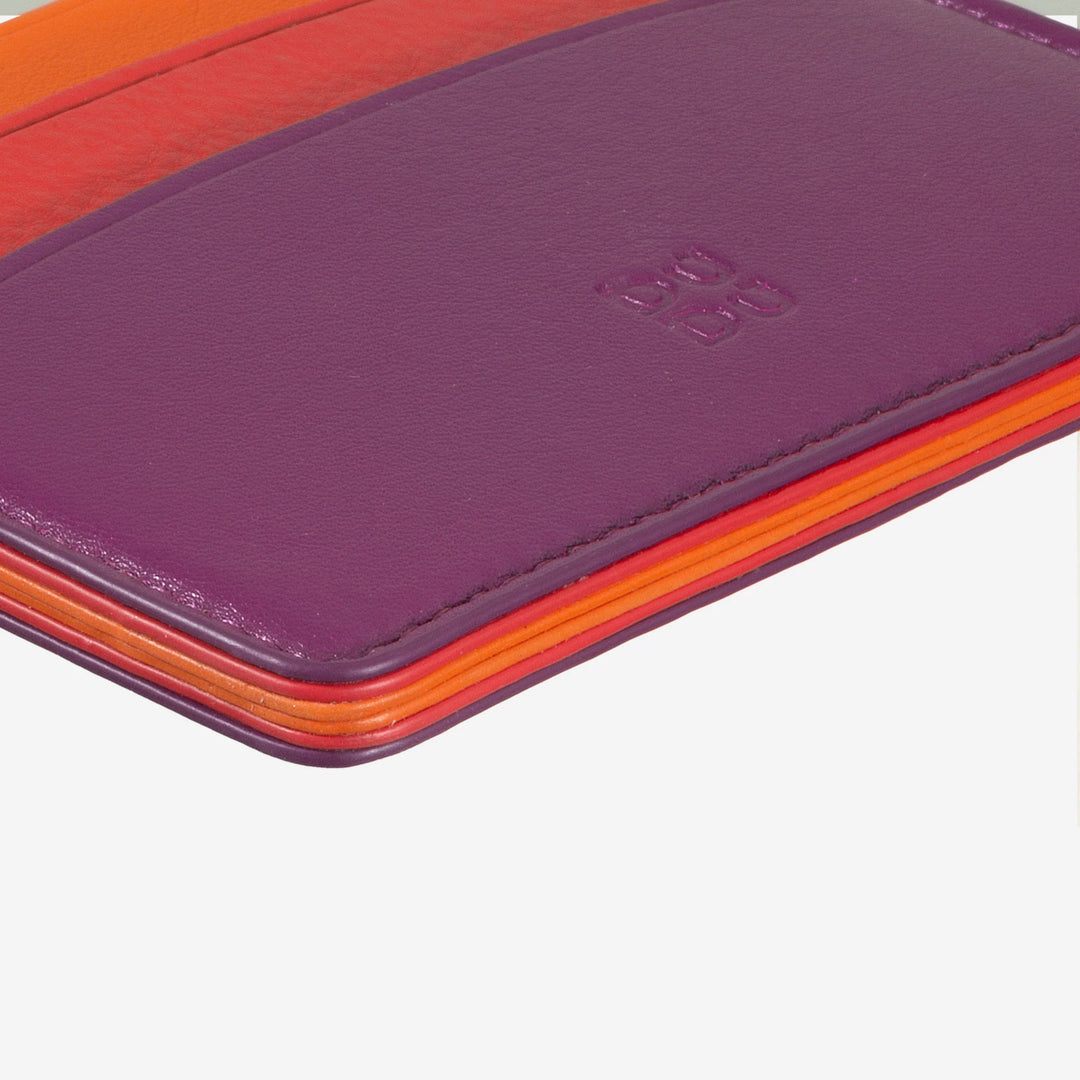 DUDU Thin Credit Card Holder in Soft Leather, Card Holder, Document Holder, Pocket Plate, Slim Design, Colorful