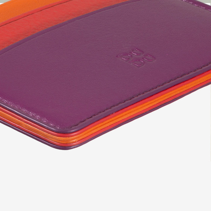 DUDU Thin Credit Card Holder in Soft Leather, Card Holder, Document Holder, Pocket Plate, Slim Design, Colorful