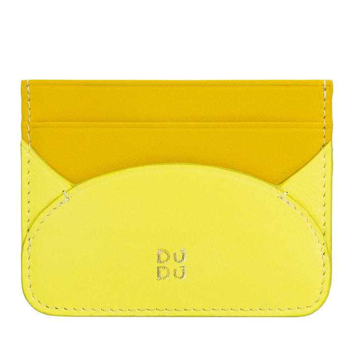DUDU Slim Credit Card Holder in Soft Leather - Card Holder, Document Holder, Pocket Plate, Slim Design