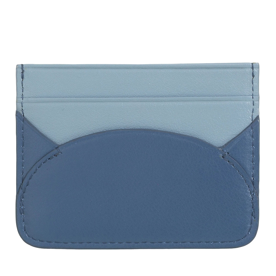 DUDU Slim Credit Card Holder in Soft Leather - Card Holder, Document Holder, Pocket Plate, Slim Design