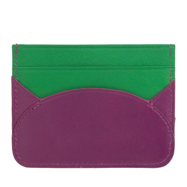 DUDU Slim Credit Card Holder in Soft Leather - Card Holder, Document Holder, Pocket Plate, Slim Design
