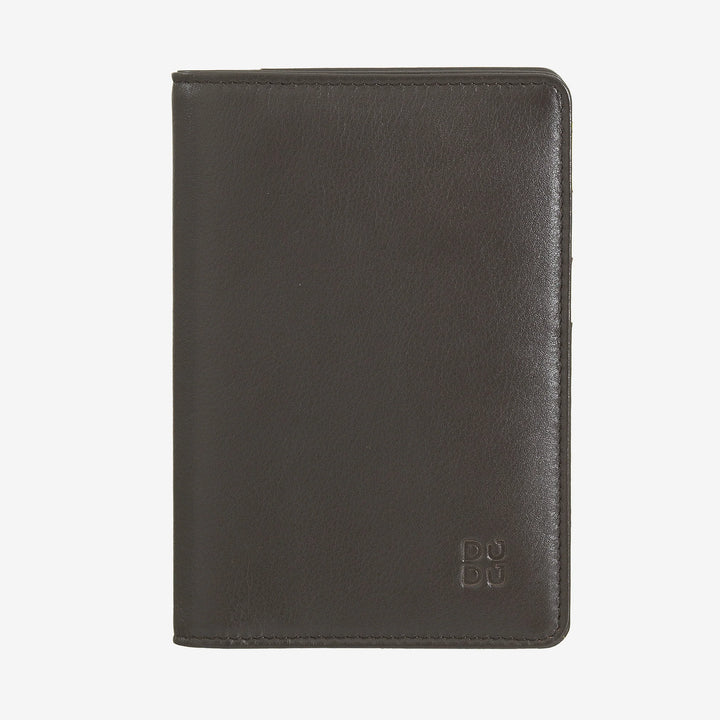 DUDU Multicolor RFID leather passport and credit card holder