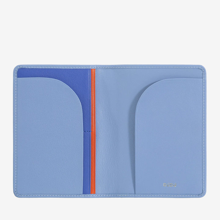 DUDU Travel Leather Passport Holder Case with RFID Protection and Credit Card Holder