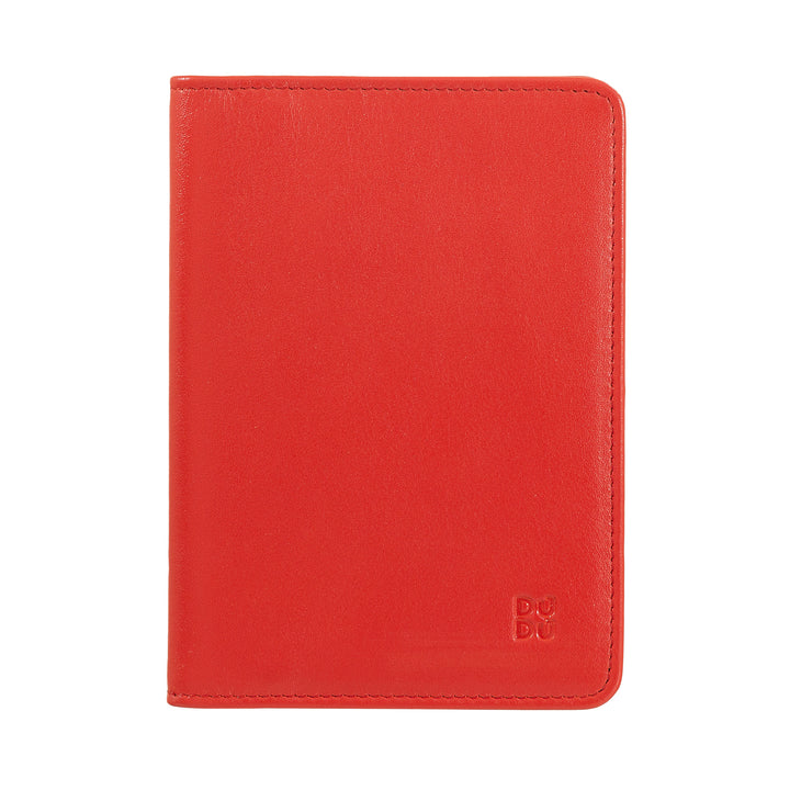 DUDU Case Porta Passport in Travel Leather with RFID protection and credit card holder