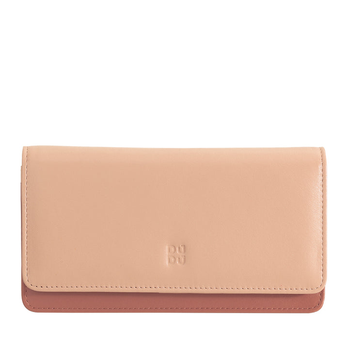 DUDU WORLD WORLD WOMEN IN MULTICOLOR SOFT LEATHER RFID PUN