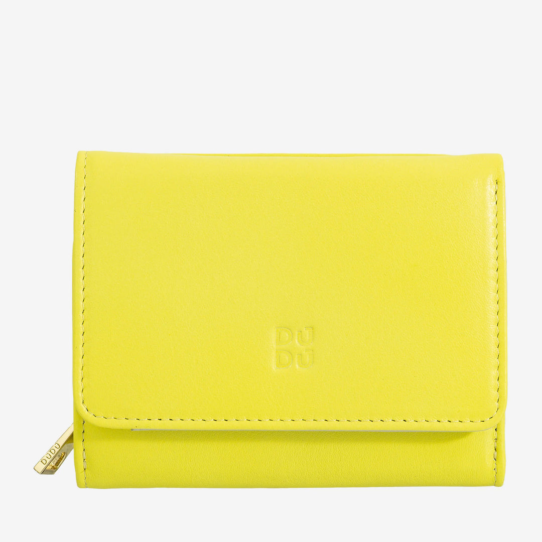 DUDU Colorful multicolored leather small RFID women&