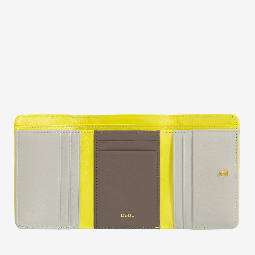 DUDU Colorful multicolored leather small RFID women&