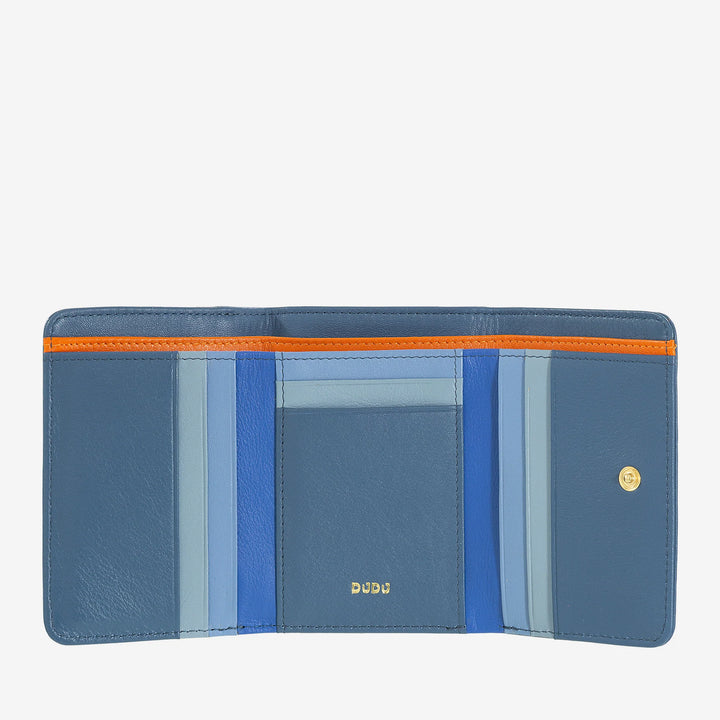 DUDU Colorful multicolored leather small RFID women&