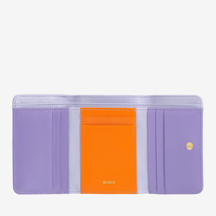 DUDU Colorful multicolored leather small RFID women&