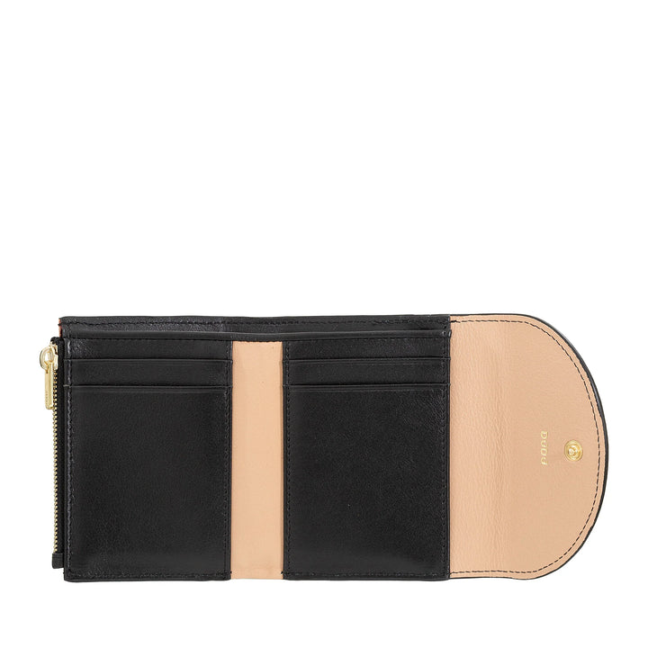DUDU Small Compact Leather Women&
