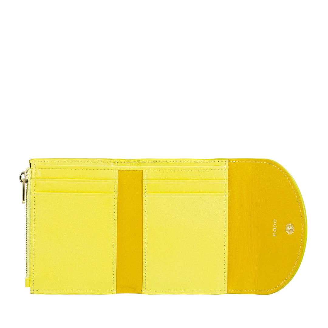 DUDU Small Compact Leather Women&