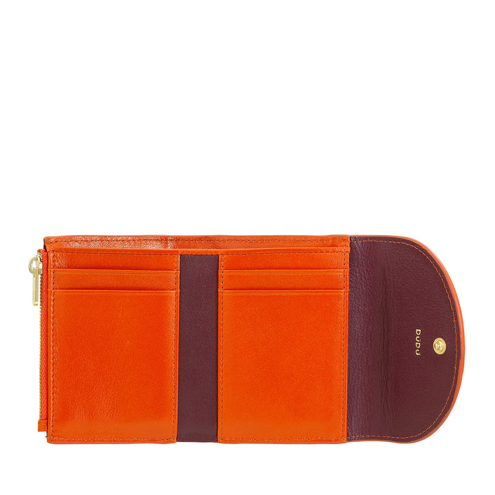 DUDU Small Compact Leather Women&